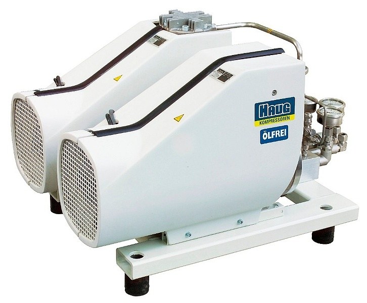 HAUG Pluto - 60 Bar Oil-Free Piston Air Compressor Mnufacturer